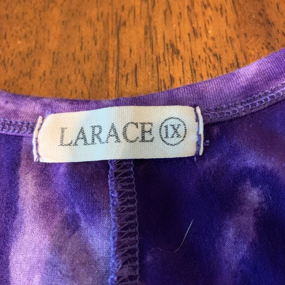 Larace Purple Tie Dye Tunic Size 1X - Picture 2 of 3